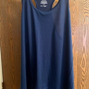 Athletic Works Blue Relaxed Sleeveless Tank Top
